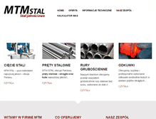 Tablet Screenshot of mtmstal.pl